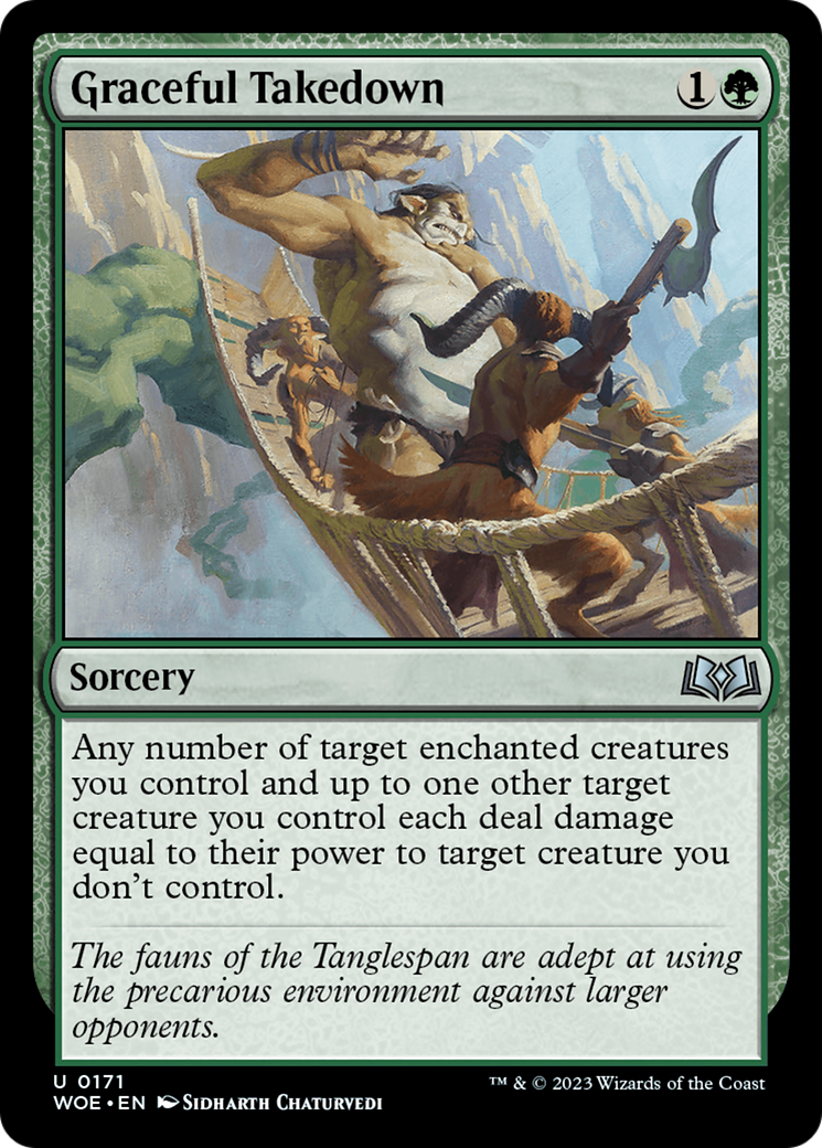 Graceful Takedown [Wilds of Eldraine] | Tabernacle Games