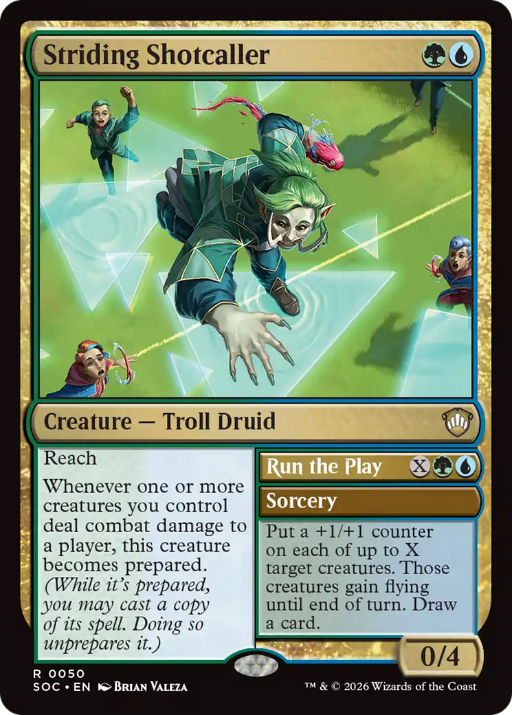 Striding Shotcaller [Secrets of Strixhaven Commander] | Tabernacle Games