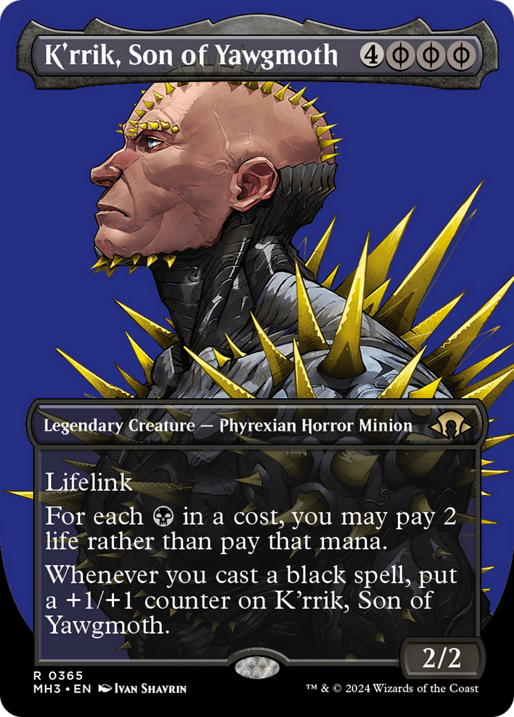 K'rrik, Son of Yawgmoth (Borderless) [Modern Horizons 3] | Tabernacle Games