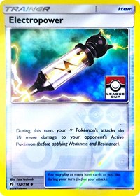 Electropower (172/214) (League Promo) [Sun & Moon: Lost Thunder] | Tabernacle Games