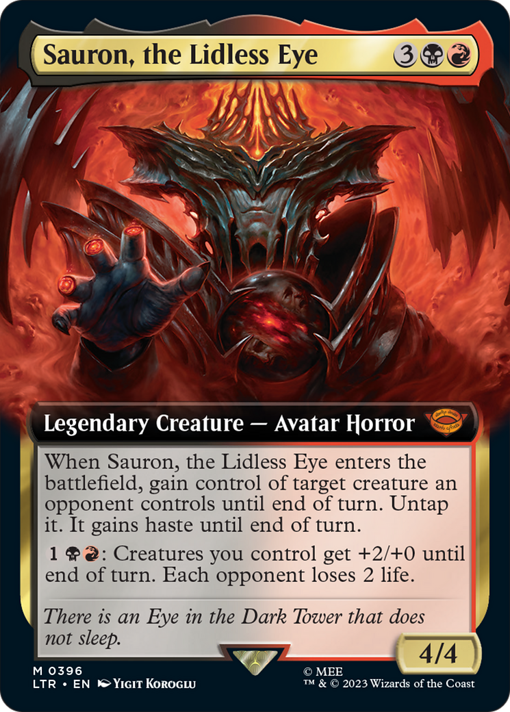Sauron, the Lidless Eye (Extended Art) [The Lord of the Rings: Tales of Middle-Earth] | Tabernacle Games