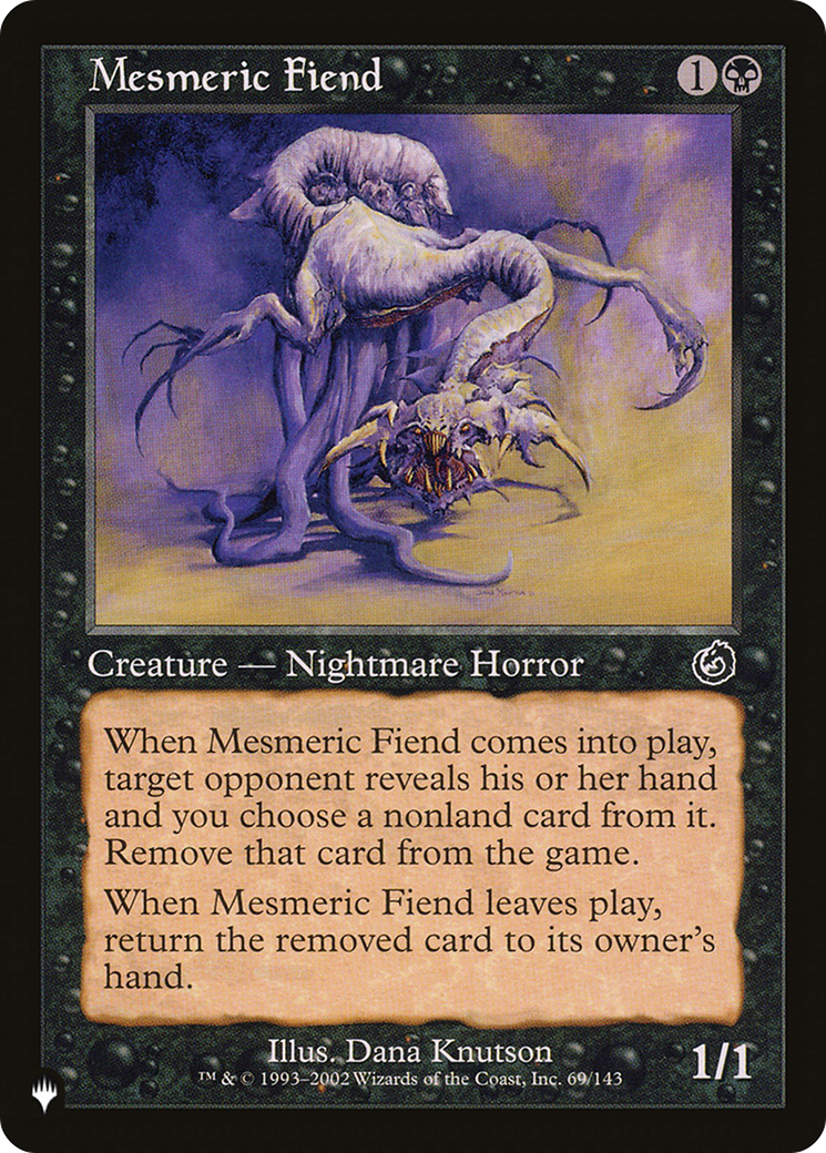 Mesmeric Fiend [The List Reprints] | Tabernacle Games