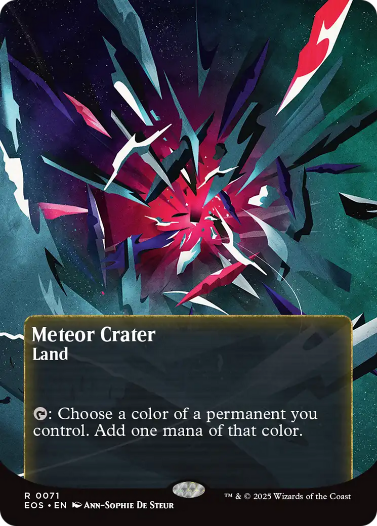 Meteor Crater (0071) (Borderless) [Edge of Eternities: Stellar Sights] | Tabernacle Games