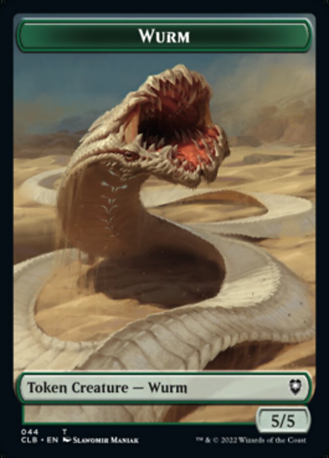 Phyrexian Beast // Wurm Double-Sided Token [Commander Legends: Battle for Baldur's Gate Tokens] | Tabernacle Games