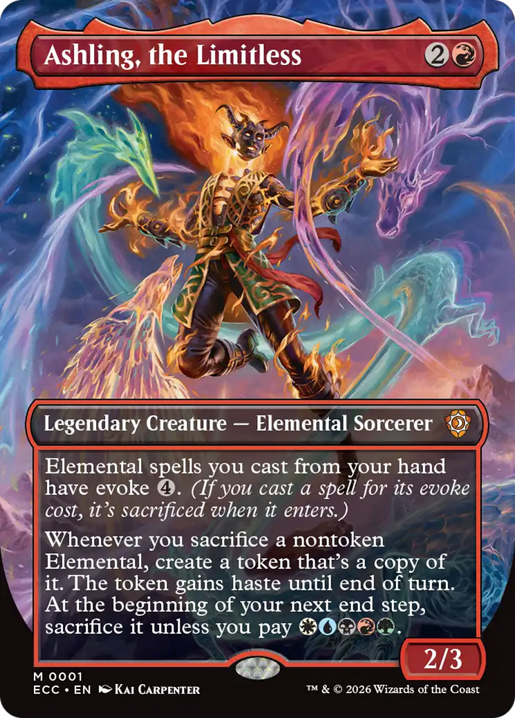 Ashling, the Limitless (Borderless) [Lorwyn Eclipsed Commander] | Tabernacle Games