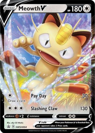 Meowth V (SWSH004) [Sword & Shield: Black Star Promos] | Tabernacle Games