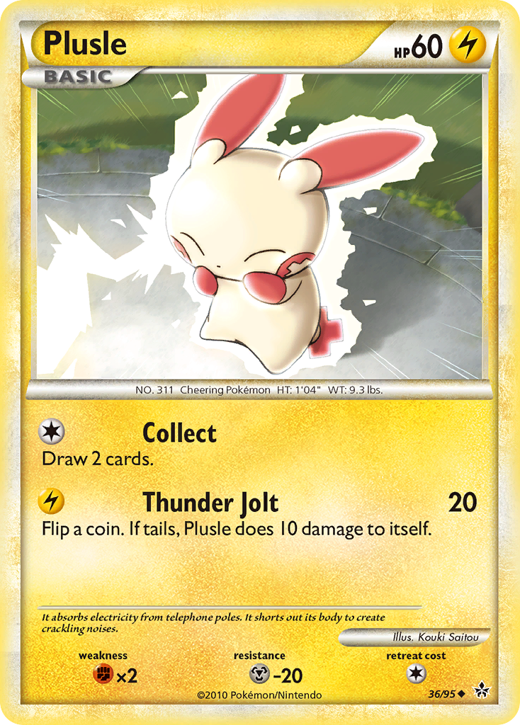 Plusle (36/95) [HeartGold & SoulSilver: Unleashed] | Tabernacle Games