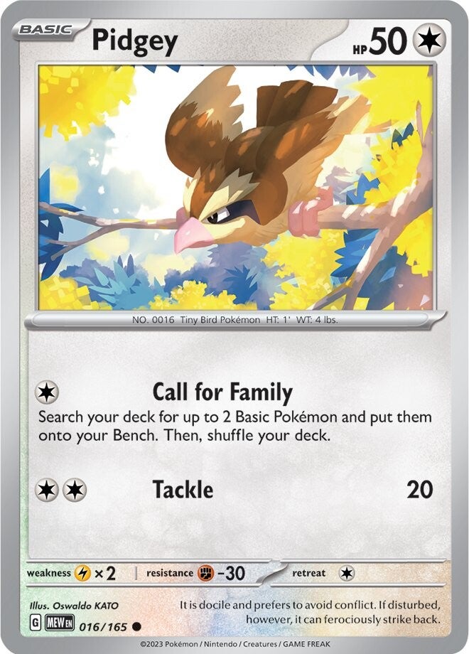 Pidgey (016/165) [Scarlet & Violet: 151] | Tabernacle Games