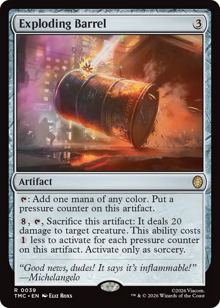 Exploding Barrel [Teenage Mutant Ninja Turtles Commander] | Tabernacle Games