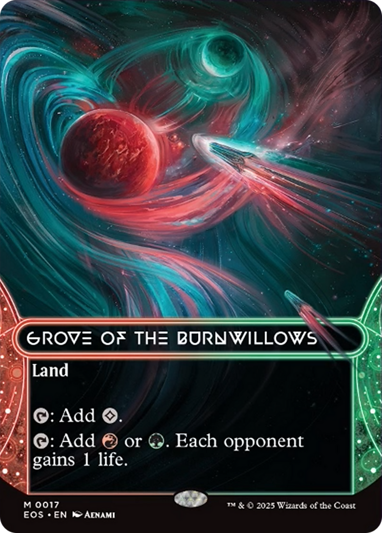 Grove of the Burnwillows (0017) (Borderless) [Edge of Eternities: Stellar Sights] | Tabernacle Games