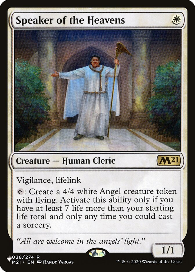 Speaker of the Heavens [The List] | Tabernacle Games