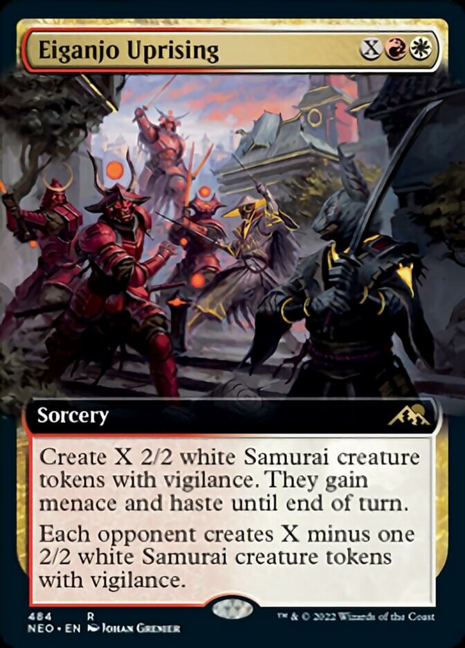 Eiganjo Uprising (Extended Art) [Kamigawa: Neon Dynasty] | Tabernacle Games