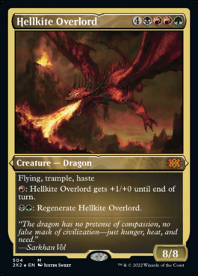 Hellkite Overlord (Foil Etched) [Double Masters 2022] | Tabernacle Games