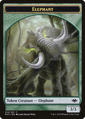 Goblin (010) // Elephant (012) Double-Sided Token [Modern Horizons Tokens] | Tabernacle Games