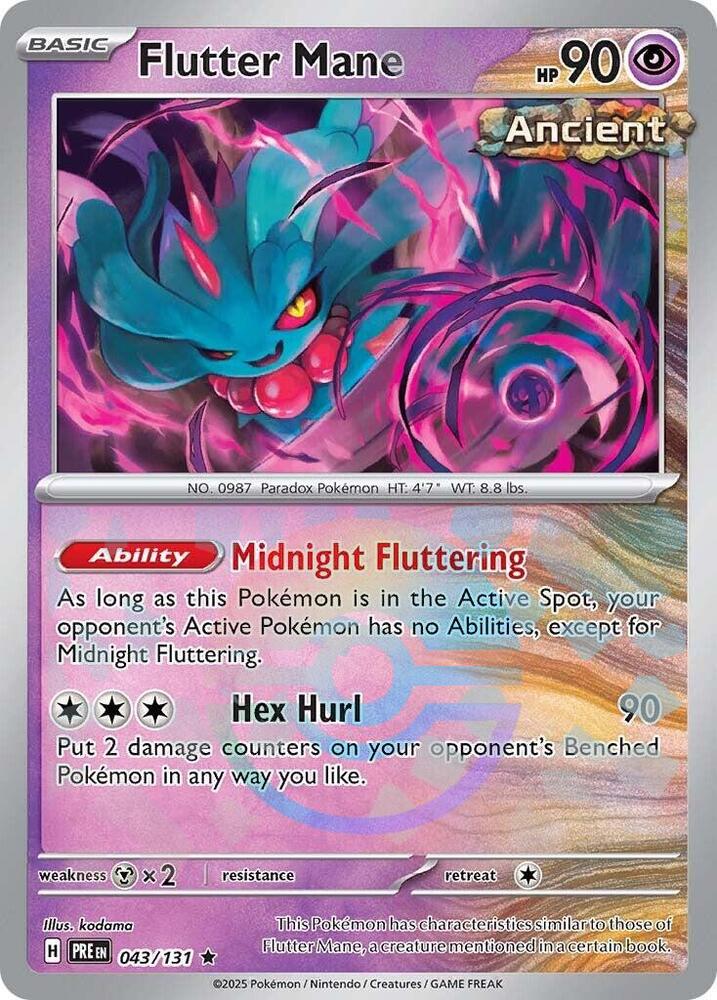 Flutter Mane (043/131) (Poke Ball Pattern) [Scarlet & Violet: Prismatic Evolutions] | Tabernacle Games