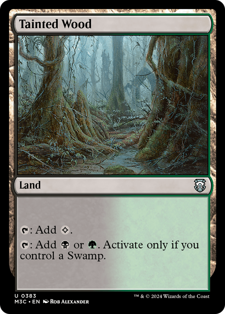 Tainted Wood (Ripple Foil) [Modern Horizons 3 Commander] | Tabernacle Games