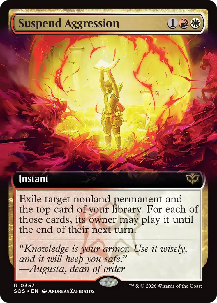 Suspend Aggression (Extended Art) [Secrets of Strixhaven] | Tabernacle Games