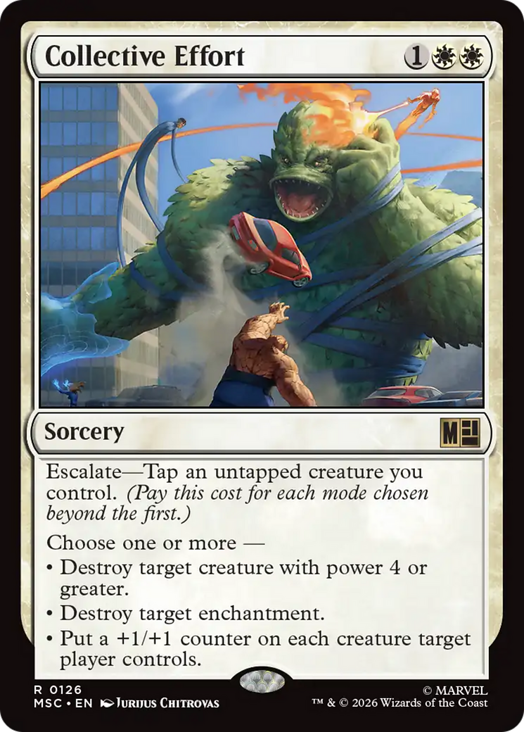 Collective Effort (Surge Foil) [Marvel Super Heroes Commander] | Tabernacle Games