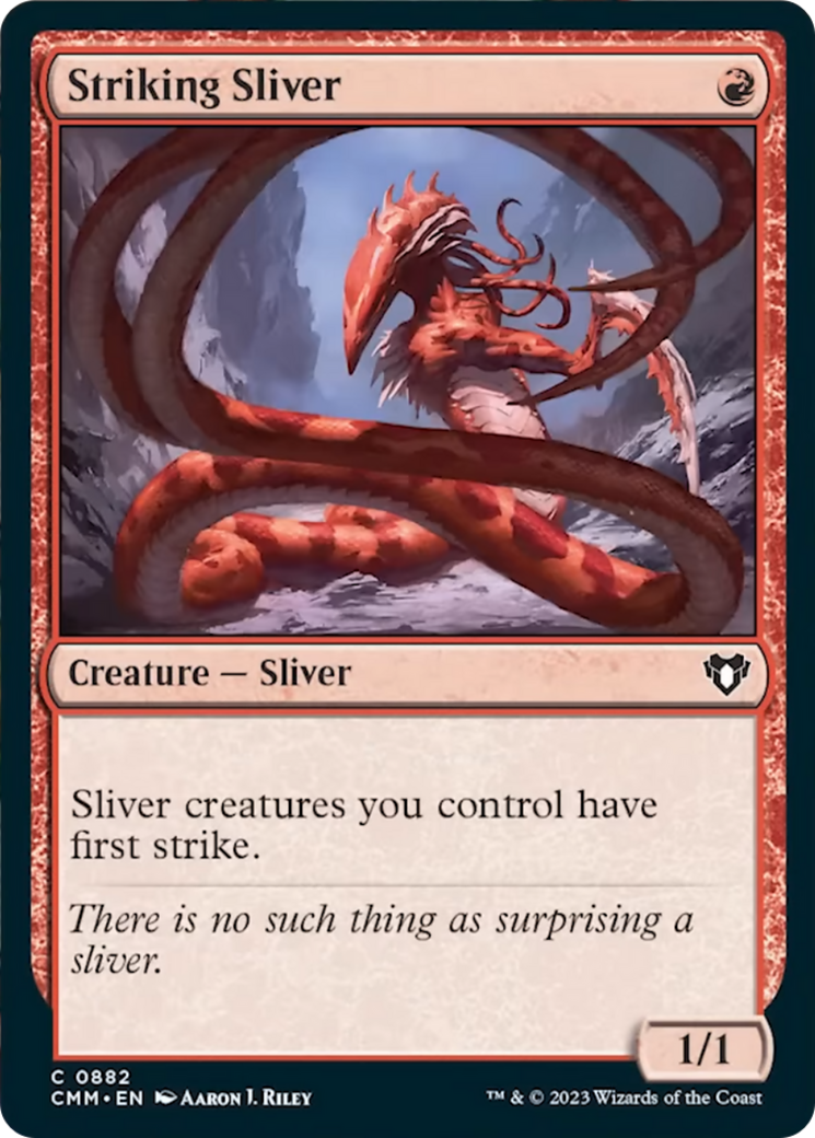 Striking Sliver [Commander Masters] | Tabernacle Games