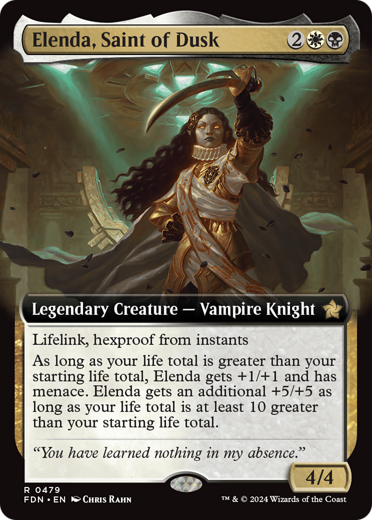 Elenda, Saint of Dusk (Extended Art) [Foundations] | Tabernacle Games