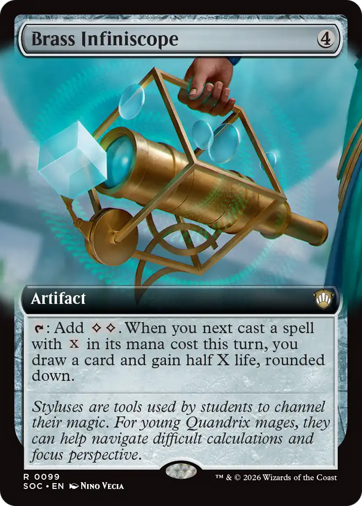 Brass Infiniscope (Extended Art) [Secrets of Strixhaven Commander] | Tabernacle Games