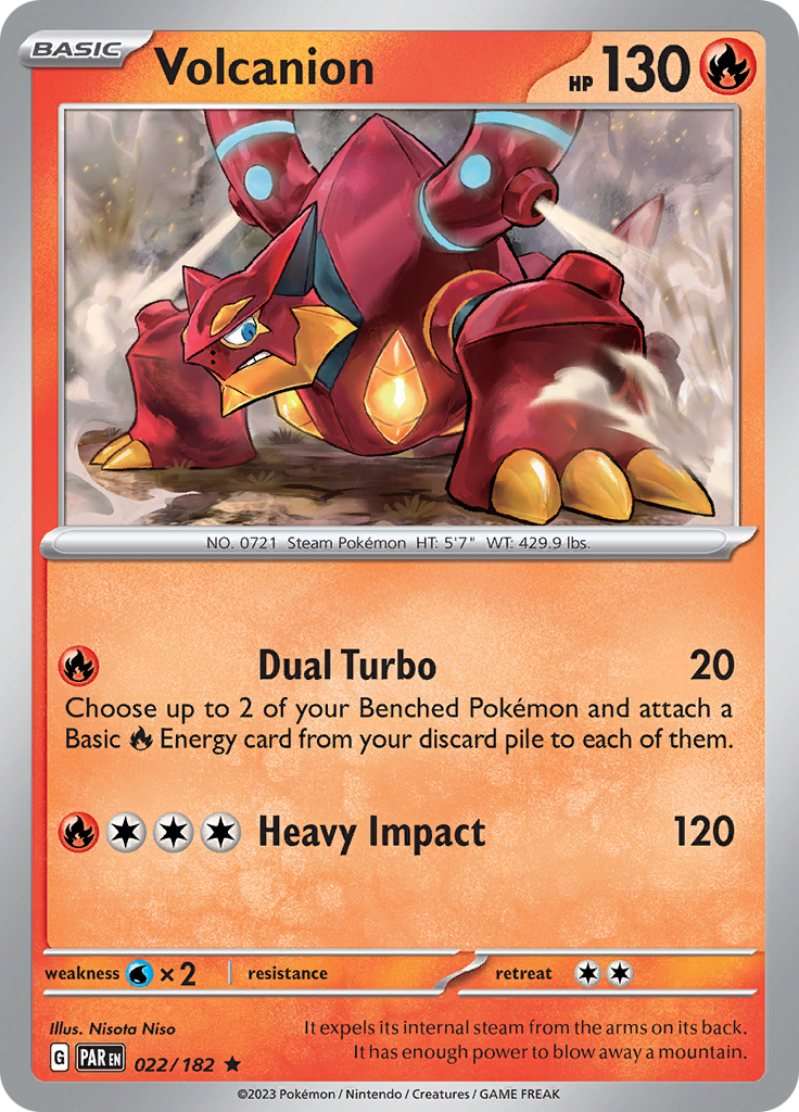 Volcanion (022/182) [Scarlet & Violet: Paradox Rift] | Tabernacle Games