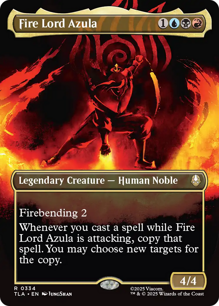Fire Lord Azula (0334) (Borderless) [Avatar: The Last Airbender] | Tabernacle Games