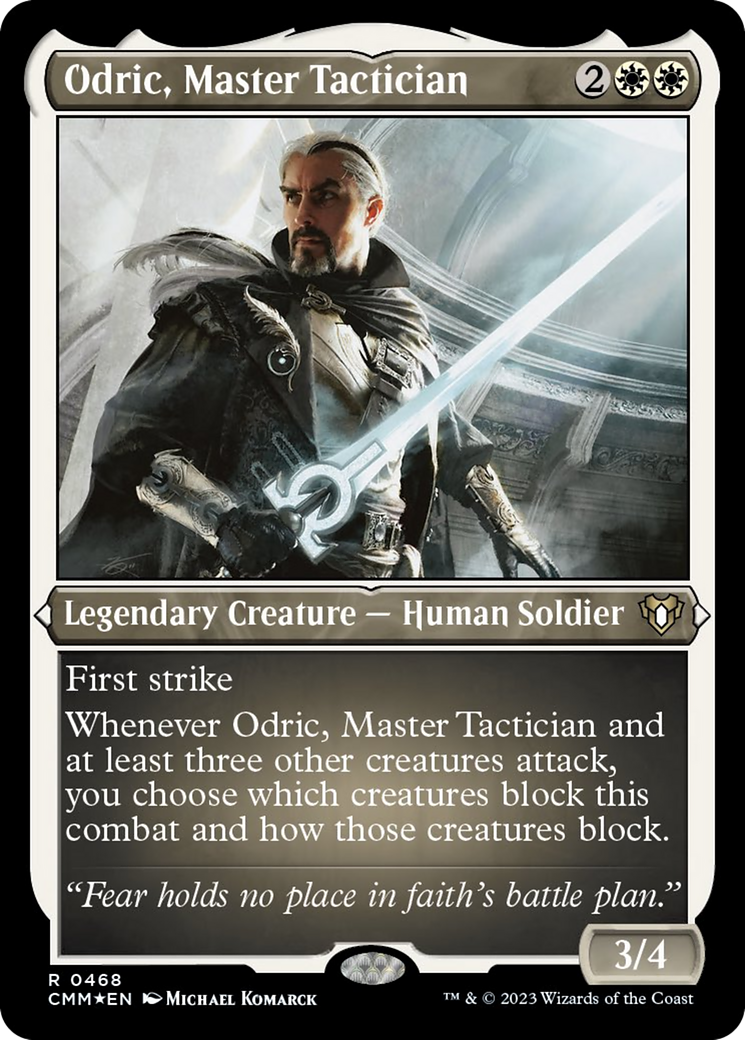 Odric, Master Tactician (Foil Etched) [Commander Masters] | Tabernacle Games