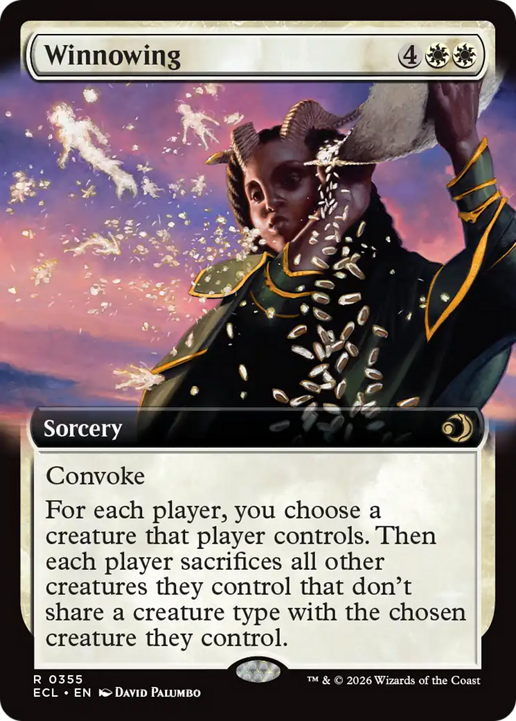 Winnowing (Extended Art) [Lorwyn Eclipsed] | Tabernacle Games