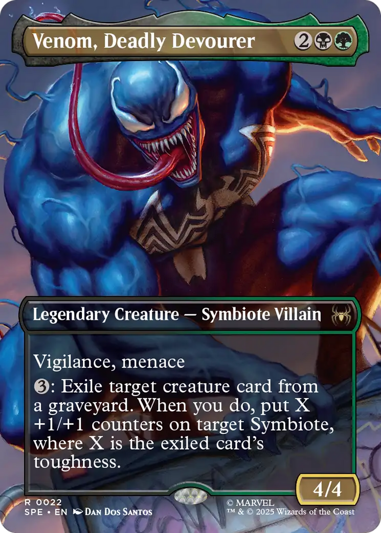 Venom, Deadly Devourer (Borderless) [Marvel's Spider-Man: Eternal-Legal] | Tabernacle Games