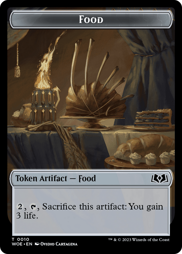 Mouse // Food (0010) Double-Sided Token [Wilds of Eldraine Tokens] | Tabernacle Games