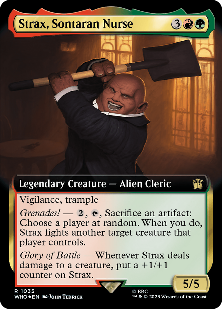 Strax, Sontaran Nurse (Extended Art) (Surge Foil) [Doctor Who] | Tabernacle Games