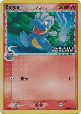 Bagon (57/113) (Delta Species) (Stamped) [EX: Delta Species] | Tabernacle Games