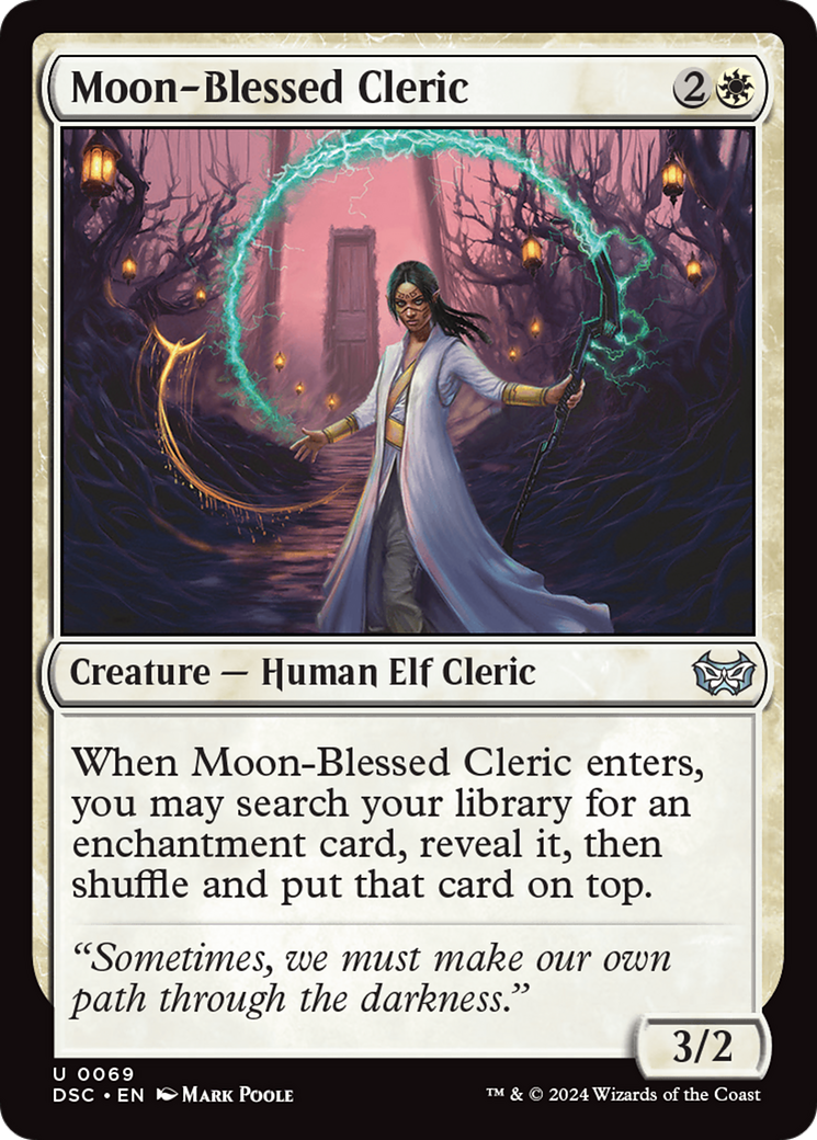 Moon-Blessed Cleric [Duskmourn: House of Horror Commander] | Tabernacle Games