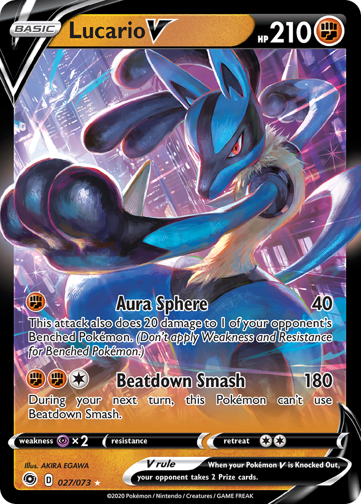 Lucario V (027/073) [Sword & Shield: Champion's Path] | Tabernacle Games