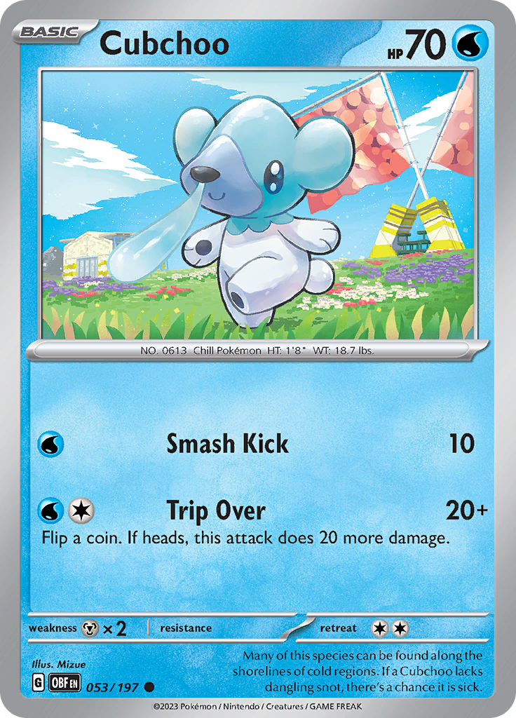 Cubchoo (053/197) [Scarlet & Violet: Obsidian Flames] | Tabernacle Games