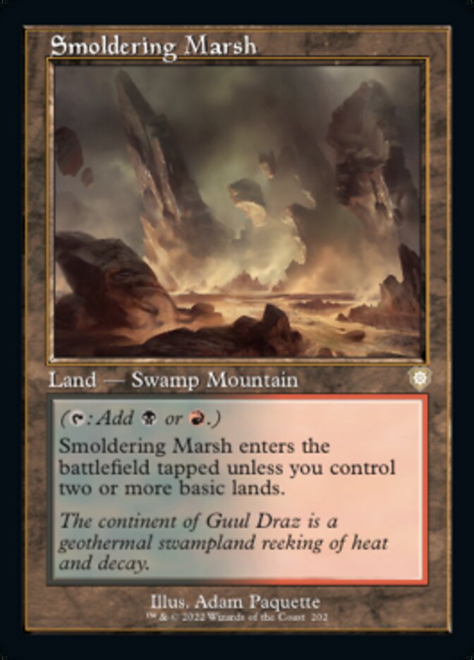 Smoldering Marsh (Retro) [The Brothers' War Commander] | Tabernacle Games