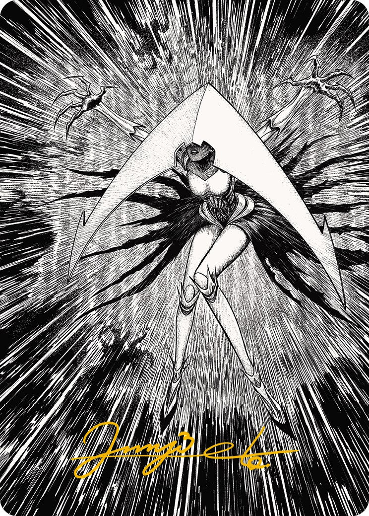 Elesh Norn, Mother of Machines 2 Art Card (Gold-Stamped Signature) [Phyrexia: All Will Be One Art Series] | Tabernacle Games