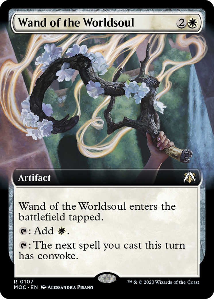 Wand of the Worldsoul (Extended Art) [March of the Machine Commander] | Tabernacle Games