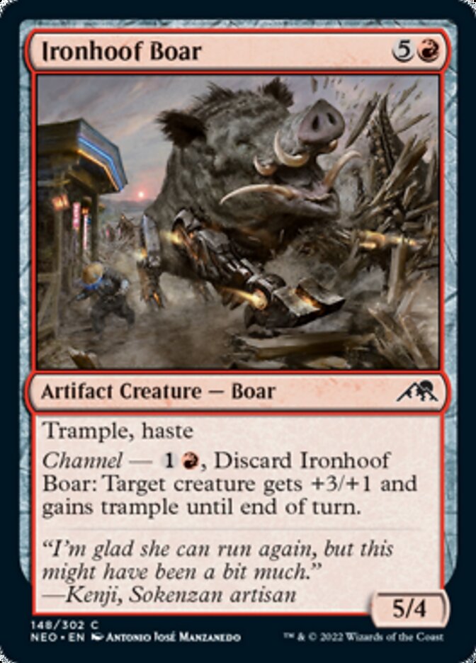 Ironhoof Boar [Kamigawa: Neon Dynasty] | Tabernacle Games