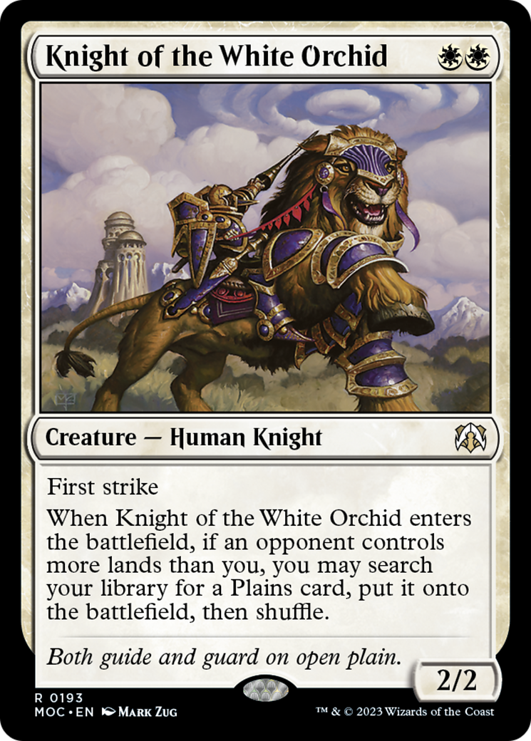 Knight of the White Orchid [March of the Machine Commander] | Tabernacle Games