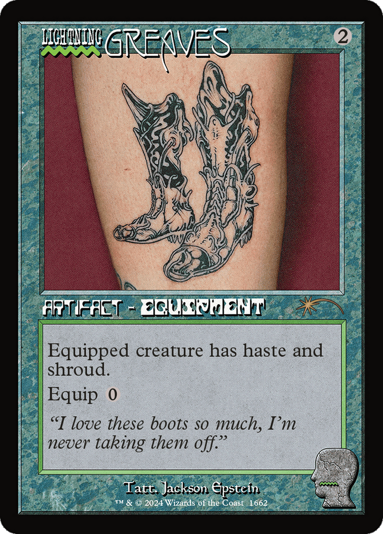 Lightning Greaves (1662) (Rainbow Foil) [Secret Lair Drop Series] | Tabernacle Games