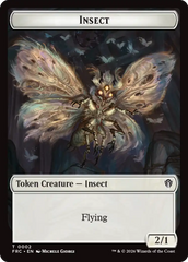 Insect // Rogue Double-Sided Token [Reality Fracture Commander Tokens] | Tabernacle Games