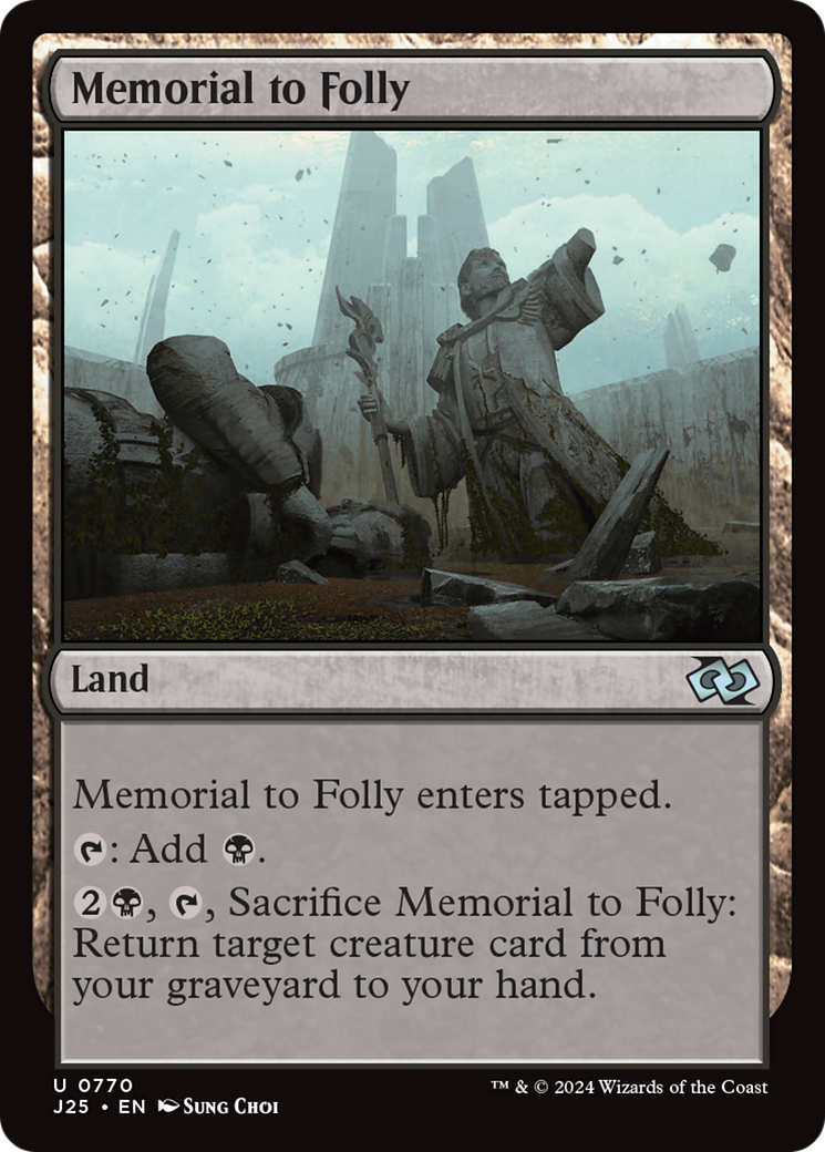 Memorial to Folly [Foundations Jumpstart] | Tabernacle Games