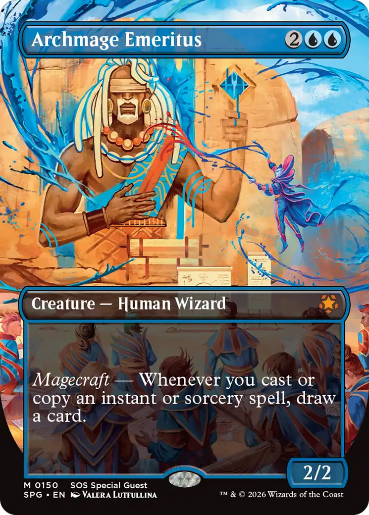 Archmage Emeritus (Borderless) [Secrets of Strixhaven Special Guests] | Tabernacle Games