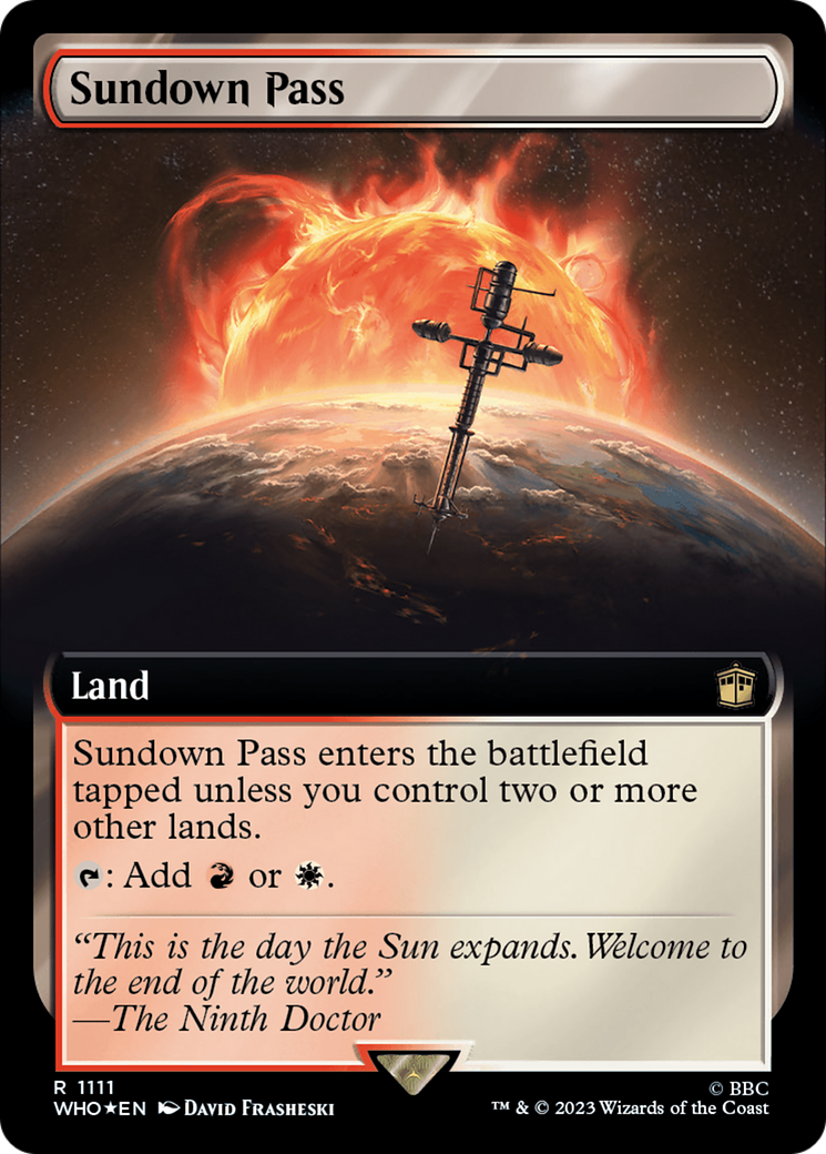 Sundown Pass (Extended Art) (Surge Foil) [Doctor Who] | Tabernacle Games