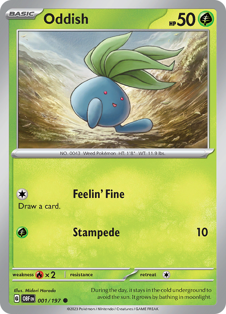 Oddish (001/197) [Scarlet & Violet: Obsidian Flames] | Tabernacle Games