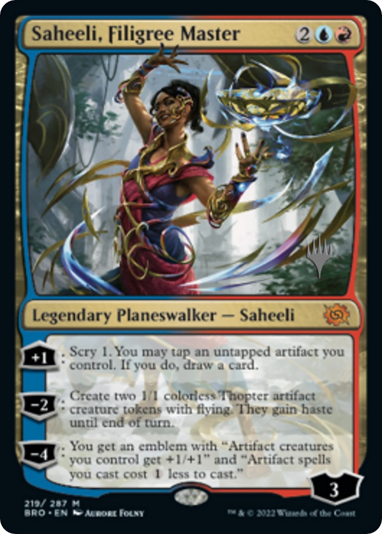 Saheeli, Filigree Master (Promo Pack) [The Brothers' War Promos] | Tabernacle Games