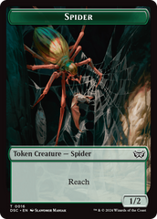 Insect (0012) // Spider Double-Sided Token [Duskmourn: House of Horror Commander Tokens] | Tabernacle Games