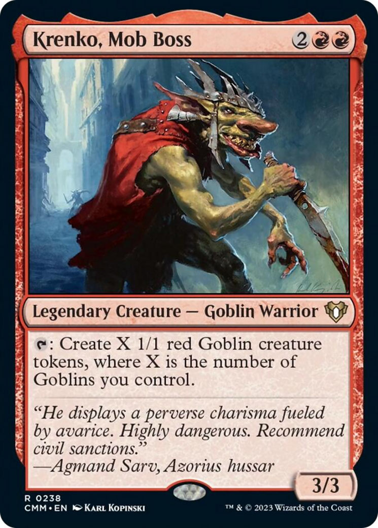 Krenko, Mob Boss [Commander Masters] | Tabernacle Games